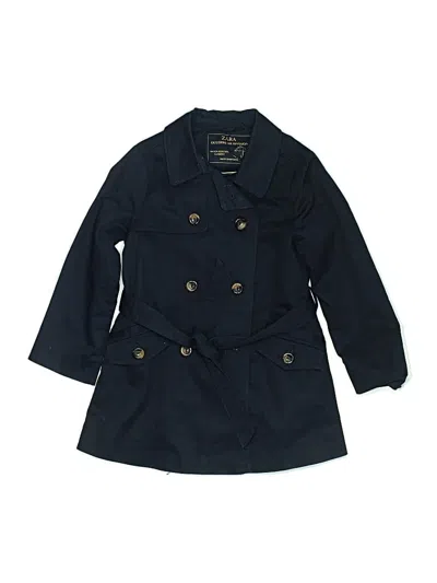 Pre-owned Zara Kids' Trenchcoat In Blue