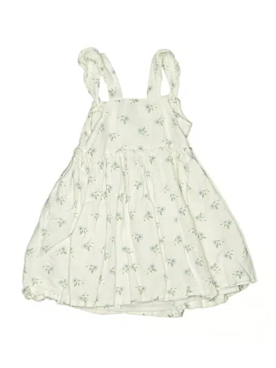 Pre-owned Luli & Me Kids' Dress In White
