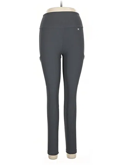 Pre-owned Hurley Active Pants In Gray