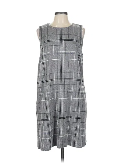 Pre-owned Jjill Casual Dress In Gray