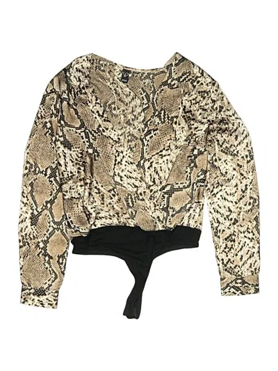 Pre-owned Windsor Bodysuit In Gold