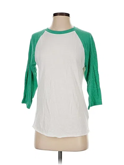 Pre-owned Alternative Earth 3/4 Sleeve T-shirt In Green