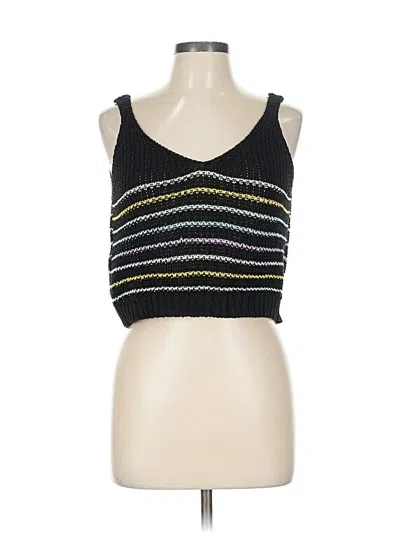 Pre-owned Hybrid Sleeveless Top Black Strapless Neckline Tops