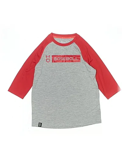 Pre-owned Under Armour Kids' 3/4 Sleeve T-shirt In Red