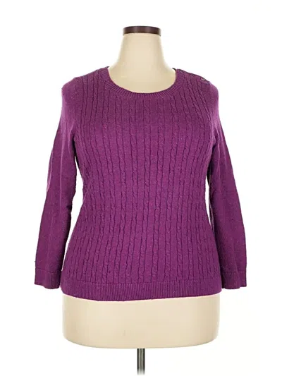 Pre-owned Talbots Pullover Sweater In Purple