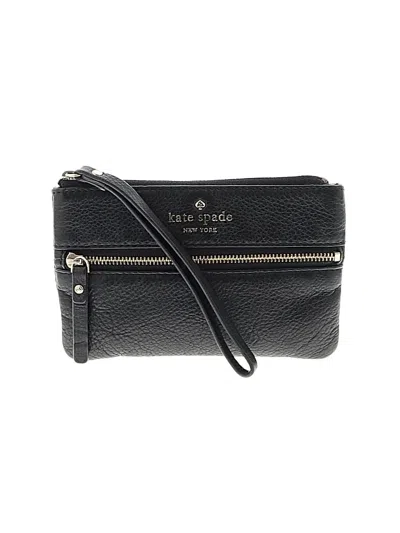 Pre-owned Kate Spade New York Leather Wallet In Black