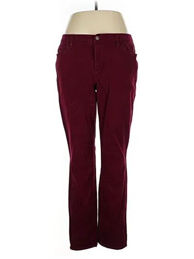 Pre-owned Ann Taylor Factory Casual Pants In Burgundy