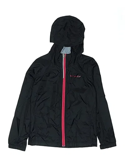 Pre-owned Columbia Kids' Zip Up Hoodie In Black