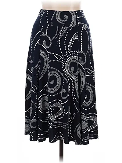 Pre-owned Susan Graver Casual Skirt In Blue