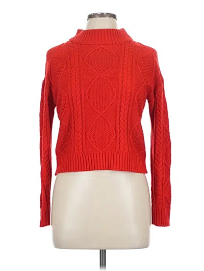 Pre-owned Brave Soul Turtleneck Sweater In Red