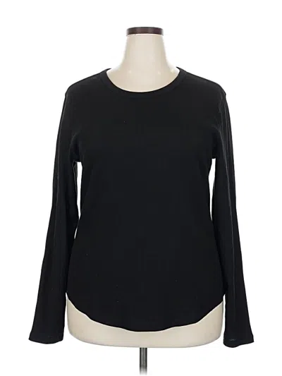 Pre-owned Gap Long Sleeve T-shirt In Black