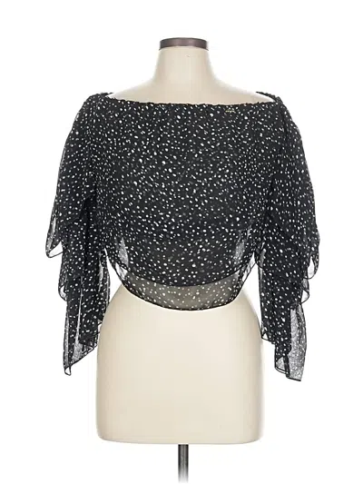 Bebe 3/4 Sleeve Blouse In Black