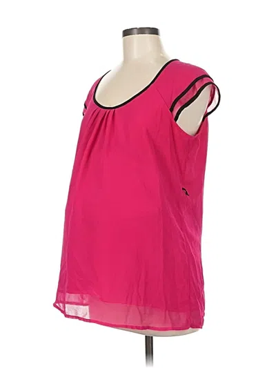 Pre-owned Motherhood Sleeveless Blouse In Pink