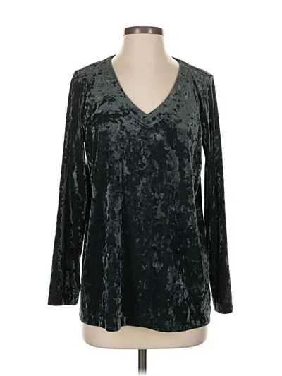 Pre-owned Jjill Pullover Sweater In Green