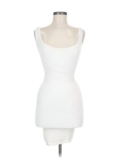 Pre-owned Bebe Cocktail Dress In White