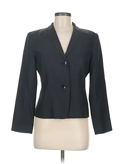 Pre-owned Ann Taylor Silk Blazer Jacket In Gray