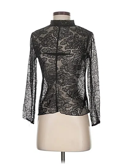 Pre-owned Urban Outfitters Long Sleeve Blouse In Black