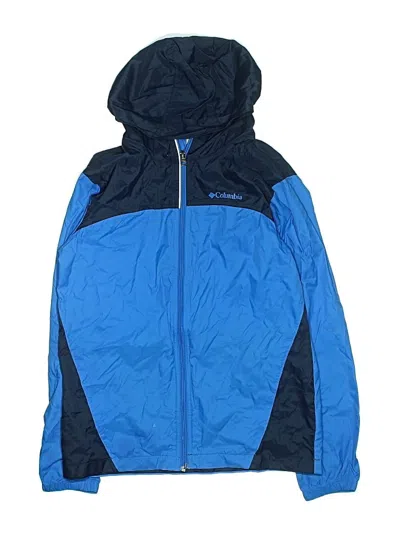 Pre-owned Columbia Kids' Windbreaker Jacket In Blue