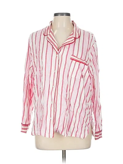 Pre-owned Victoria's Secret Long Sleeve Blouse In Pink