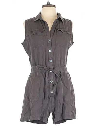 Pre-owned Nicole Miller Romper In Gray
