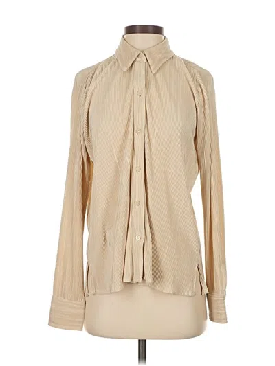 Pre-owned Abercrombie & Fitch Long Sleeve Blouse In Brown