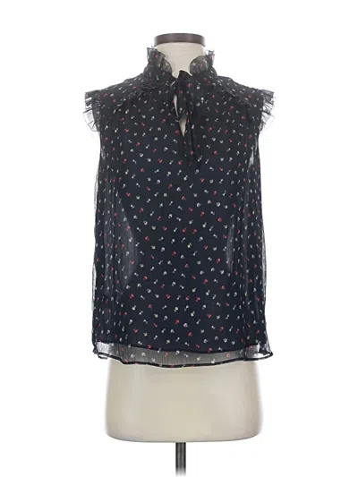 Pre-owned Ann Taylor Sleeveless Blouse In Black