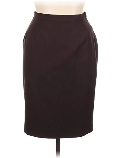 Pre-owned Austin Reed Wool Skirt In Brown