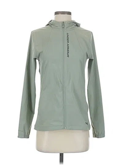 Pre-owned Under Armour Zip Up Hoodie In Green