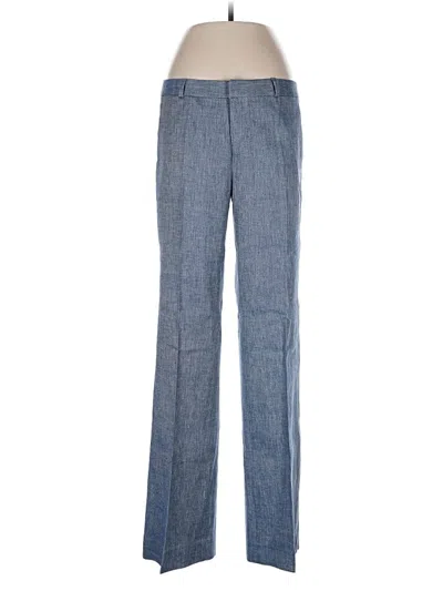 Pre-owned Banana Republic Factory Store Linen Pants In Blue