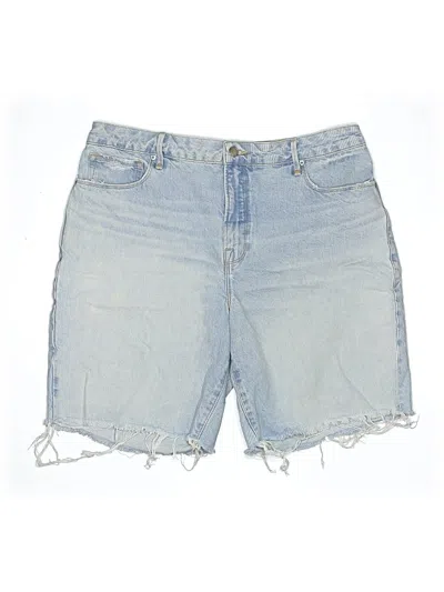 Pre-owned Good American Denim Shorts In Blue