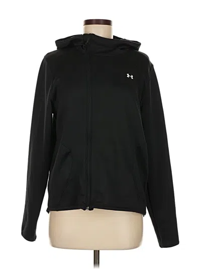 Pre-owned Under Armour Zip Up Hoodie In Black