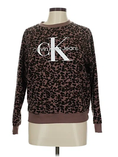 Pre-owned Calvin Klein Jeans Est.1978 Calvin Klein Jeans Pullover Sweater In Brown