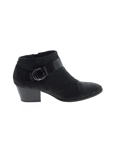 Pre-owned Franco Sarto Ankle Boots In Black