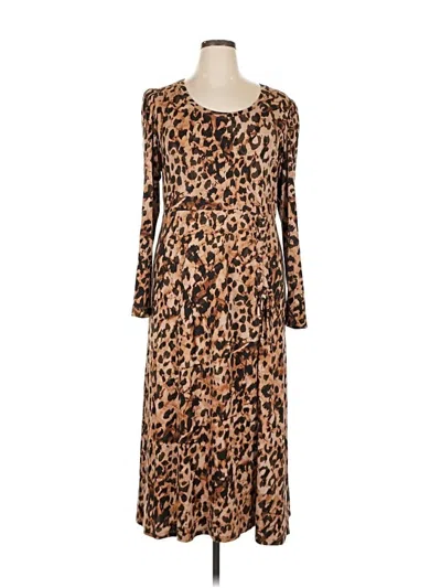 Pre-owned Cabi Casual Dress In Brown