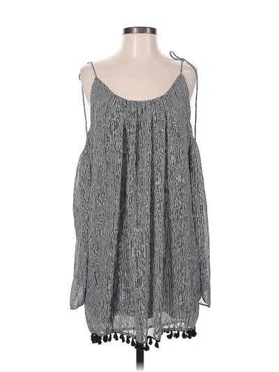 Pre-owned Heartloom Sleeveless Blouse In Gray