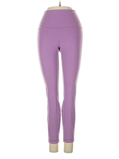 Pre-owned Lululemon Athletica Active Pants In Purple