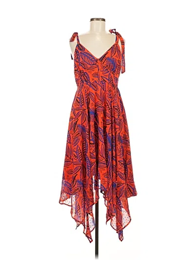 Pre-owned Alexis Cocktail Dress In Orange