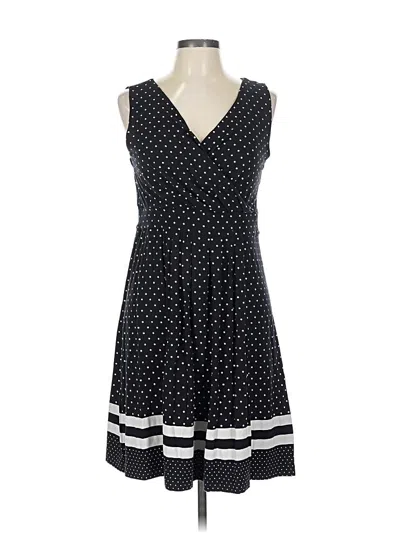 Pre-owned Lands' End Casual Dress In Black