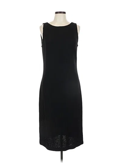 Pre-owned St John Cocktail Dress In Black