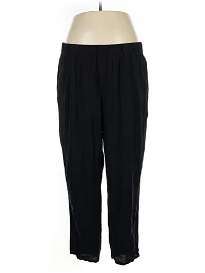 Pre-owned Eileen Fisher Active Pants In Black