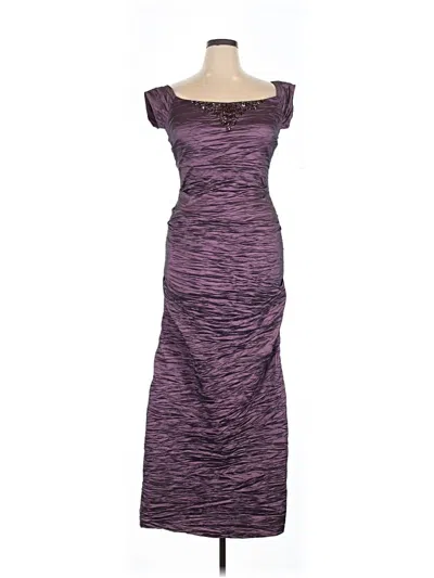 Pre-owned Alex Evenings Cocktail Dress In Purple