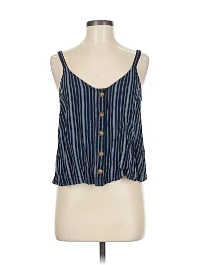 Pre-owned Hollister Sleeveless Blouse In Blue
