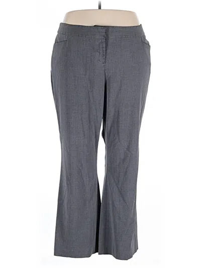 Pre-owned Lane Bryant Dress Pants In Gray