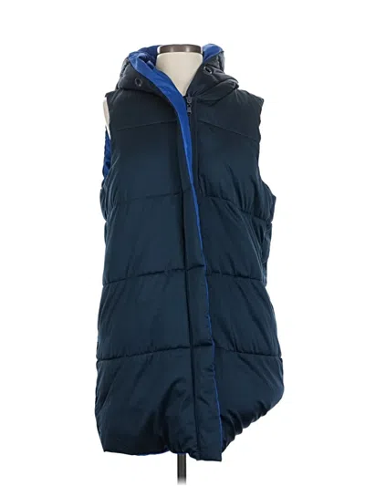 Pre-owned Tribal Vest In Blue