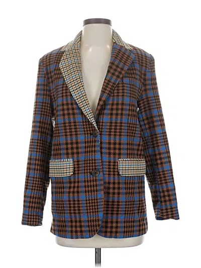 Pre-owned Future Collective Blazer Jacket In Blue