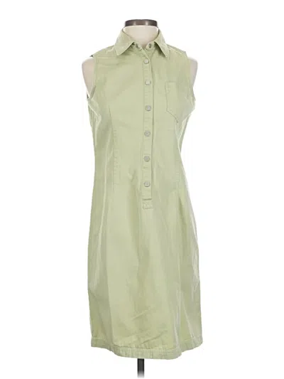 Pre-owned New York And Company Casual Dress In Green