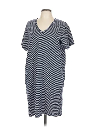 Pre-owned Lands' End Casual Dress In Blue