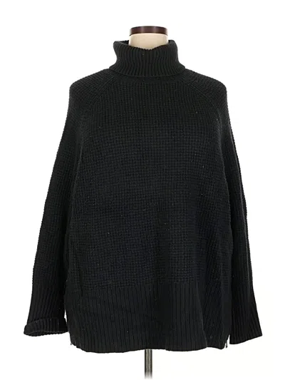 Pre-owned L.l.bean Turtleneck Sweater In Black