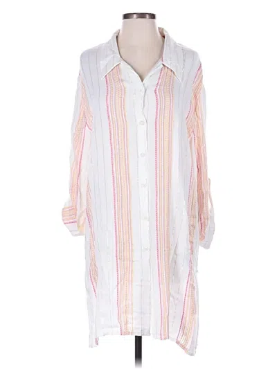 Pre-owned Elan Casual Dress In White