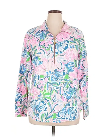 Pre-owned Lilly Pulitzer Long Sleeve Blouse In Pink